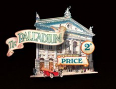 1910 The London Palladium poster. Located in London's West End.