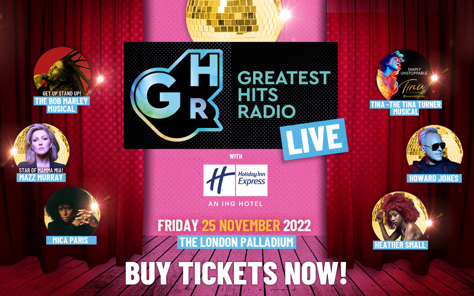 Greatest Hits Radio Live Tickets - Solo Show at The London Palladium, – Official Box