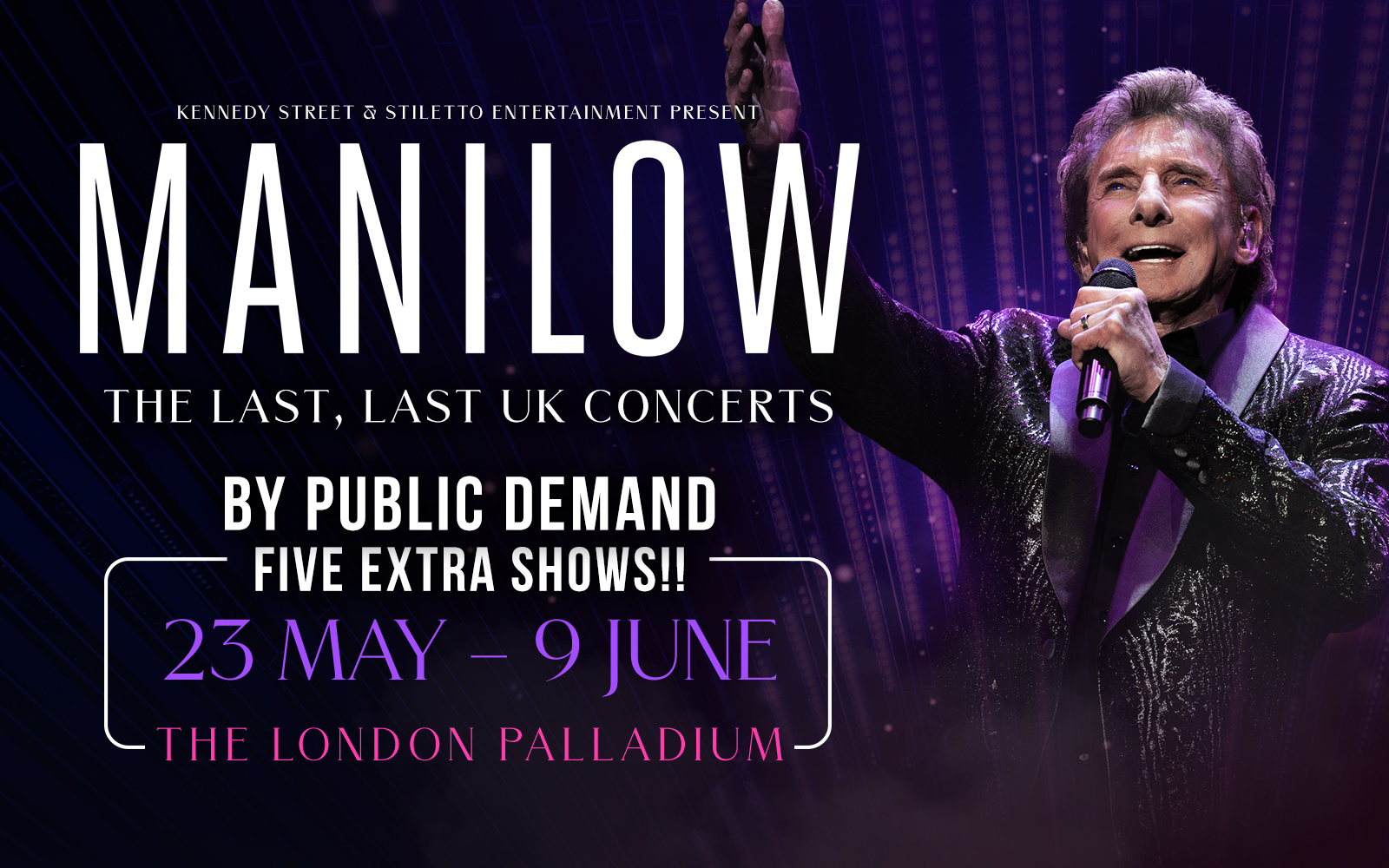 Barry Manilow Tickets The London Palladium, London Official Box Office